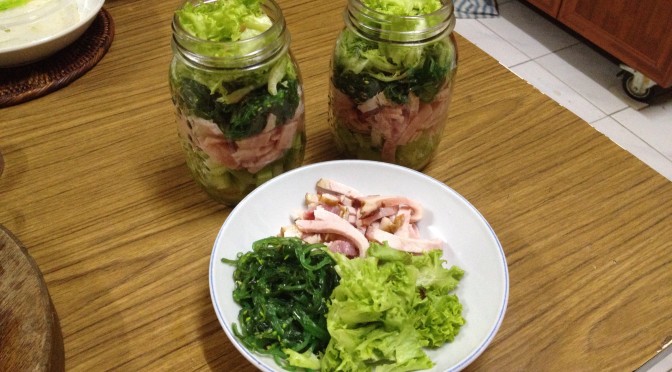 Mason Jar Lunches : Ham Salad with Seaweed…. What?!?!